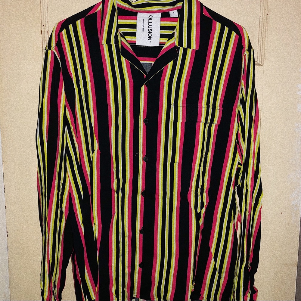 Neon Button Down Shirt